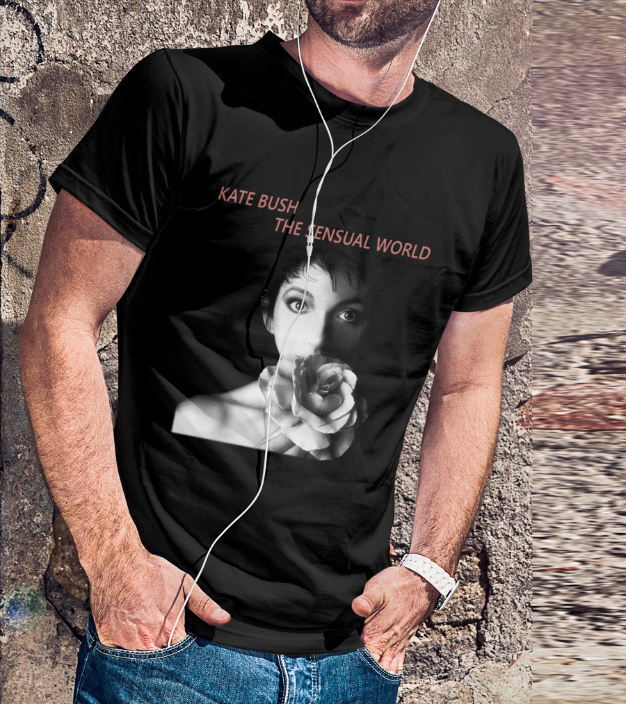 Kate Bush The Sensual World Iconic Album Cover Rose T-Shirt