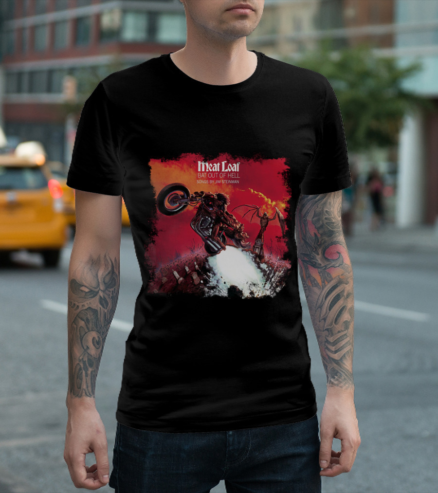 Meat Loaf Bat Out of Hell Songs by Jim Steinman T-Shirt