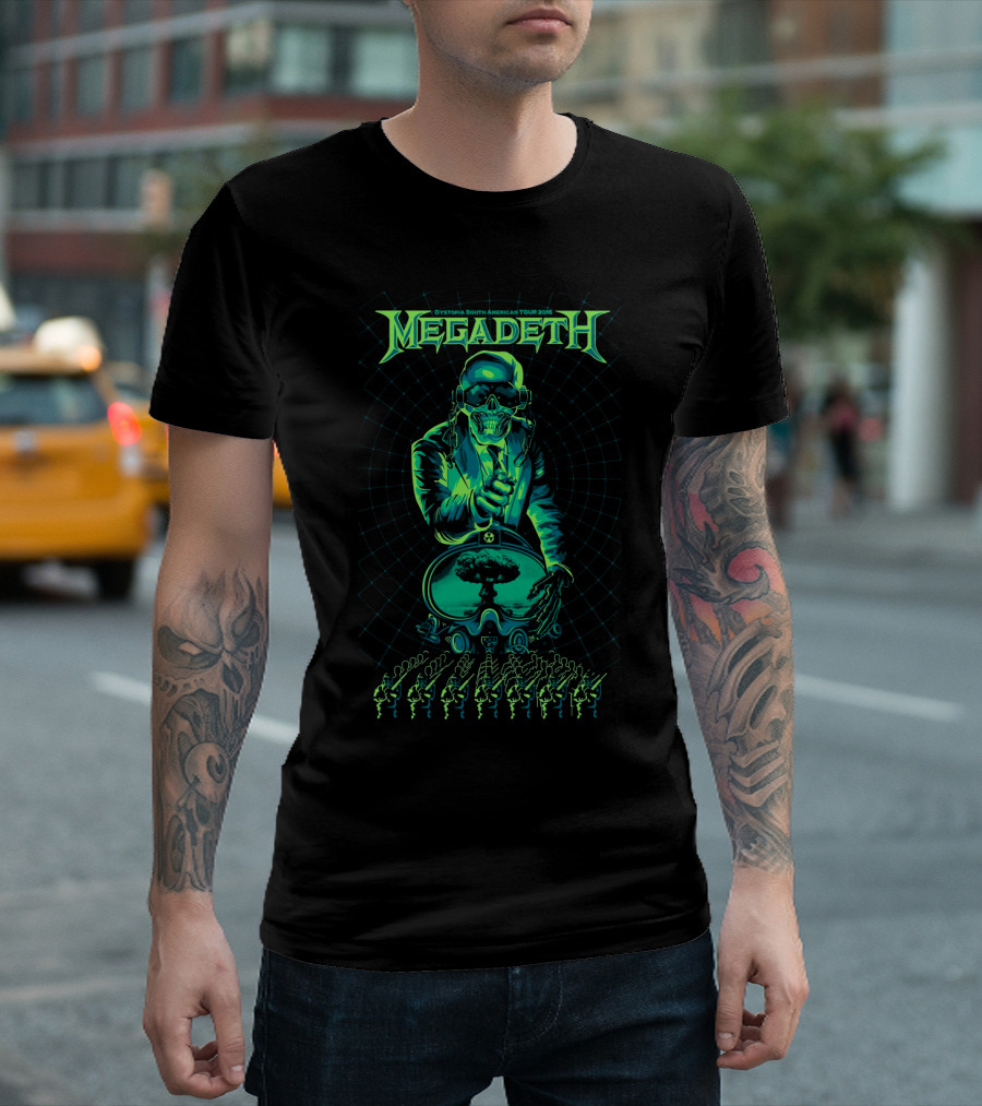 Megadeth Dystopia South American Tour 2016 Explosive T-Shirt