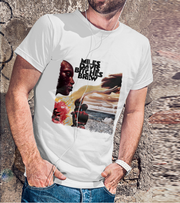 Miles Davis Bitches Brew Album Art Ocean And Figures T-Shirt