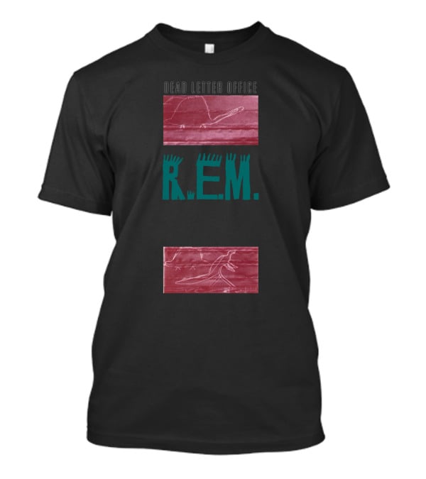 R.E.M. Dead Letter Office Album Cover Art With Line Drawings T-Shirt
