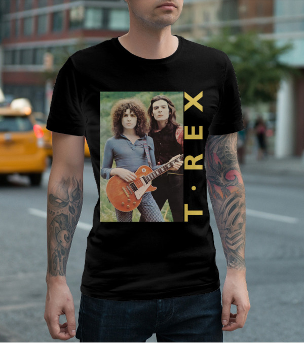 T·rex Band Portrait With Guitarist On Trx T-Shirt