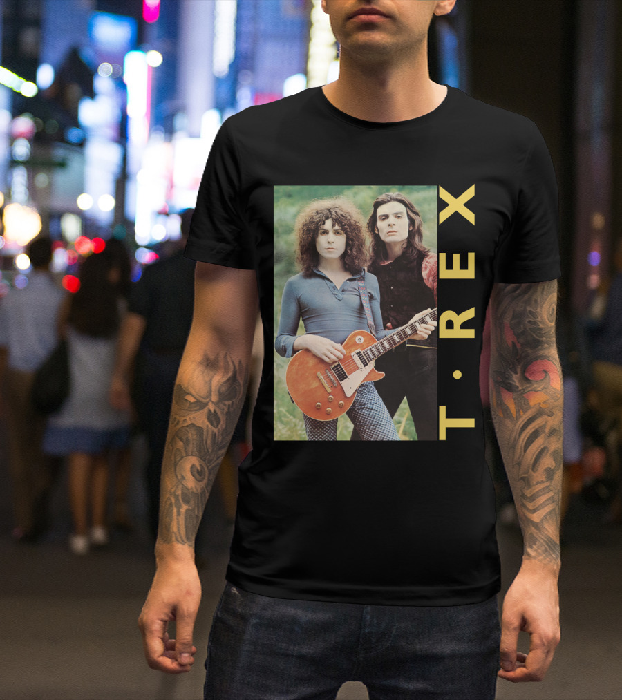 T·rex Band Portrait With Guitarist On Trx T-Shirt