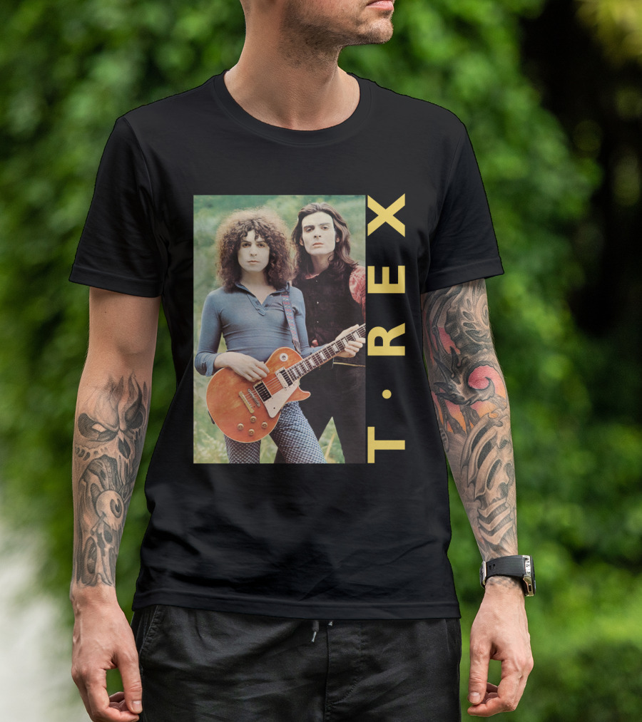 T·rex Band Portrait With Guitarist On Trx T-Shirt