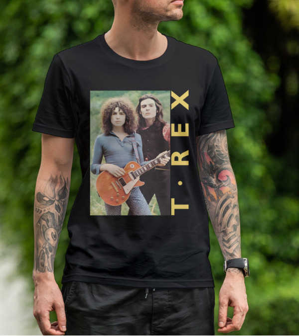 T·rex Band Portrait With Guitarist On Trx T-Shirt