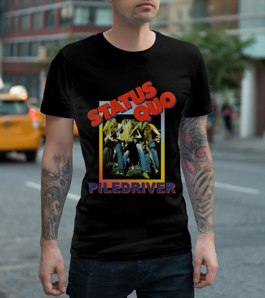 STATUS QUO PILEDRIVER Album Cover T-Shirt