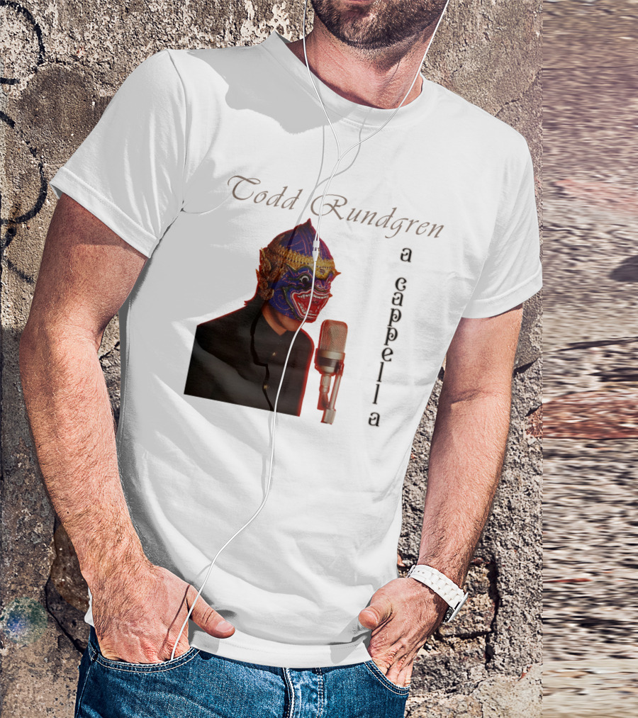 Todd Rundgren A Cappella Mask With Microphone T-Shirt