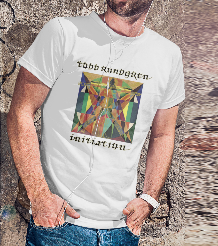 Todd Rundgren Initiation Vitruvian Geometric Multicolor Symbolism T-Shirt