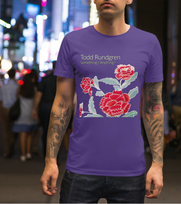 Todd Rundgren Something Anything Red Carnations Floral T-Shirt