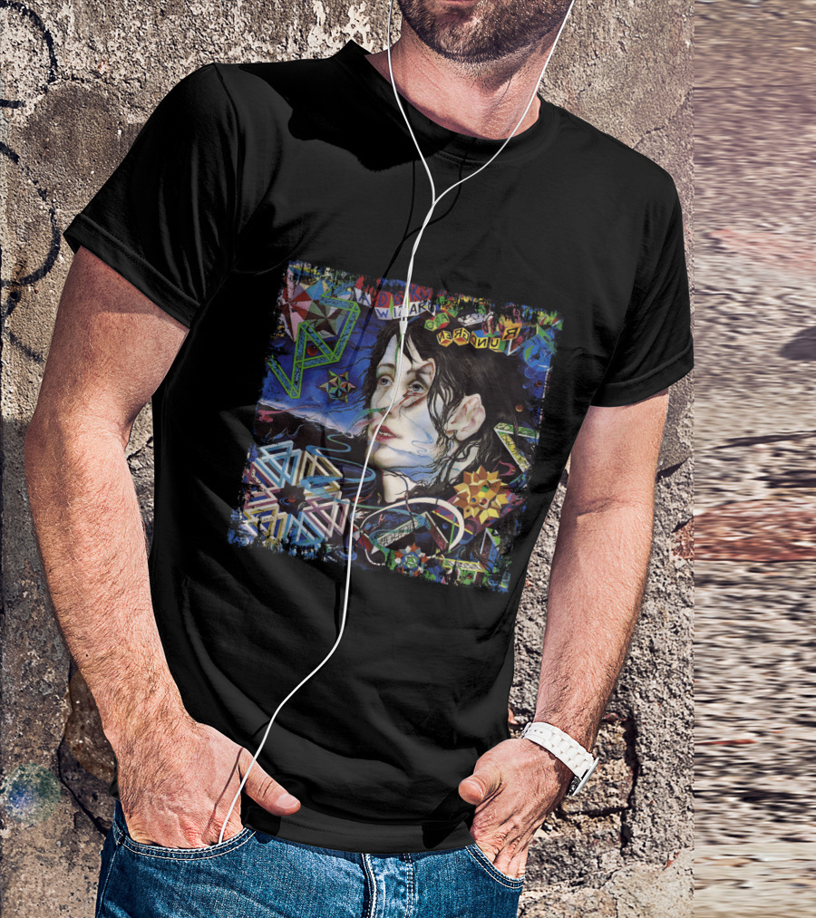TRG 13 A Wizard A True Star Collage Art With Psychedelic T-Shirt