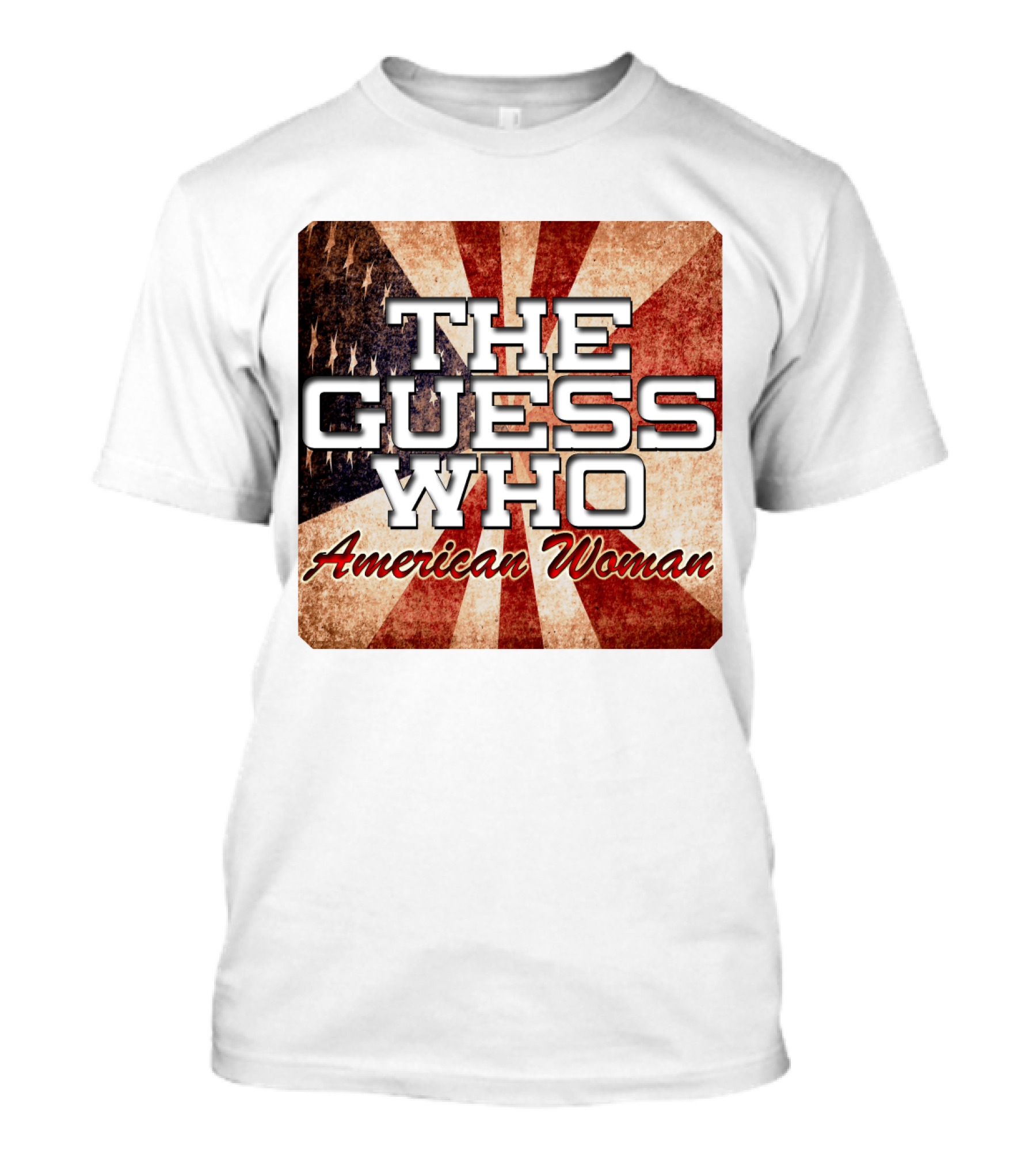 The Guess Who American Woman Vintage Flag T-Shirt