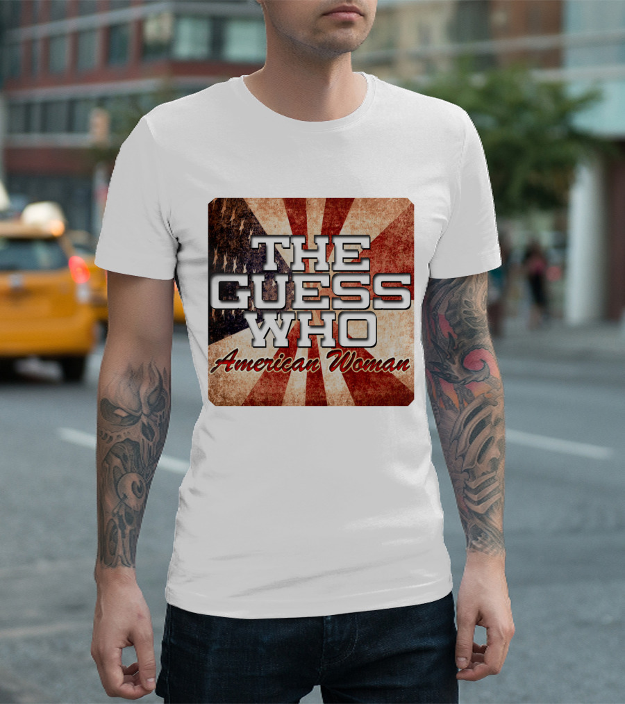 The Guess Who American Woman Vintage Flag T-Shirt