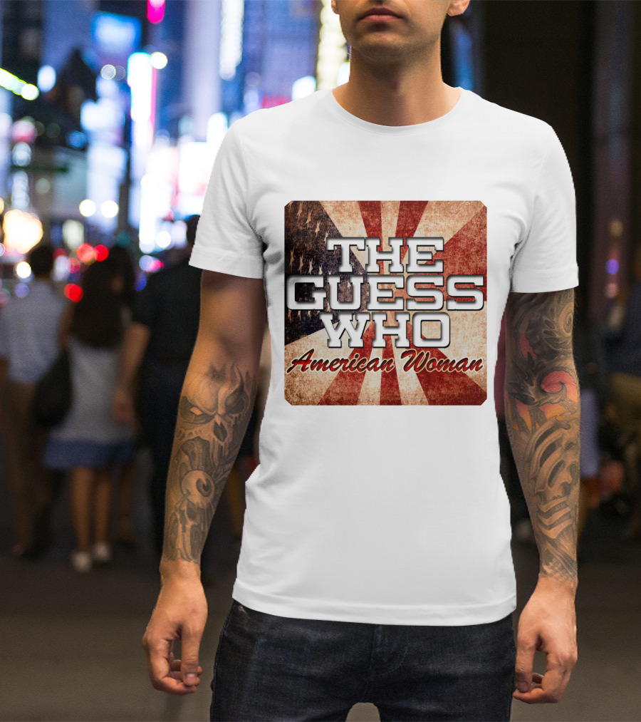 The Guess Who American Woman Vintage Flag T-Shirt