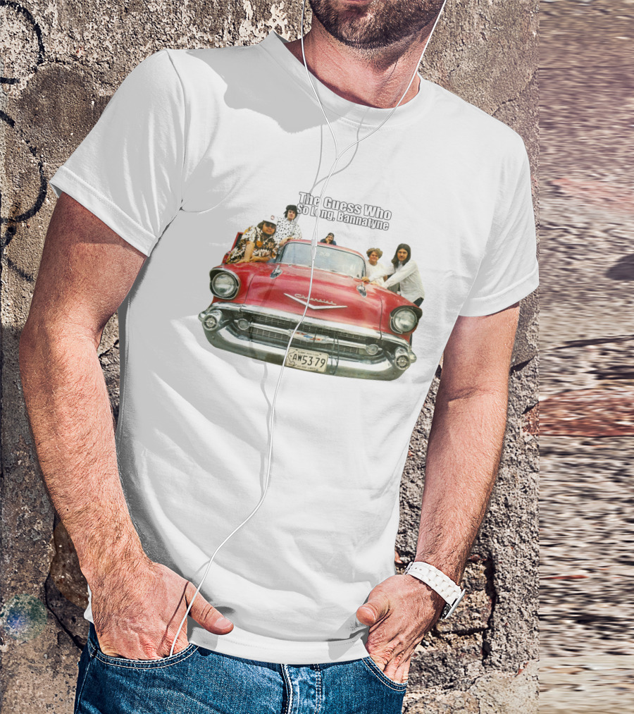 The Guess Who So Long, Bannatyne Red Vintage Car T-Shirt