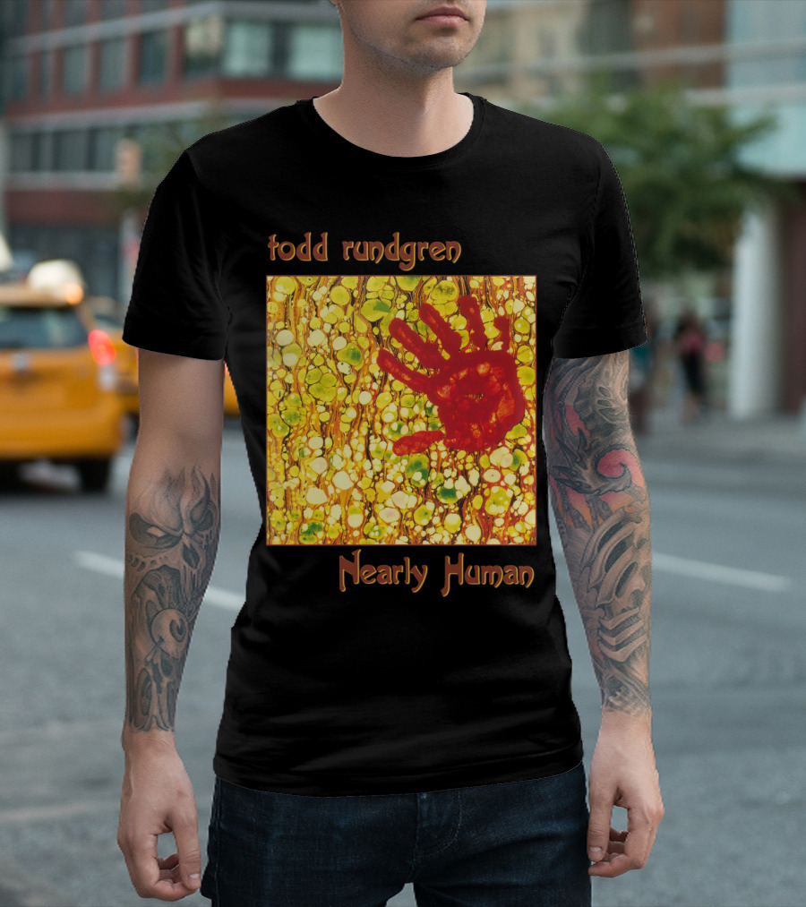 Todd Rundgren Nearly Human Handprint Cover T-Shirt