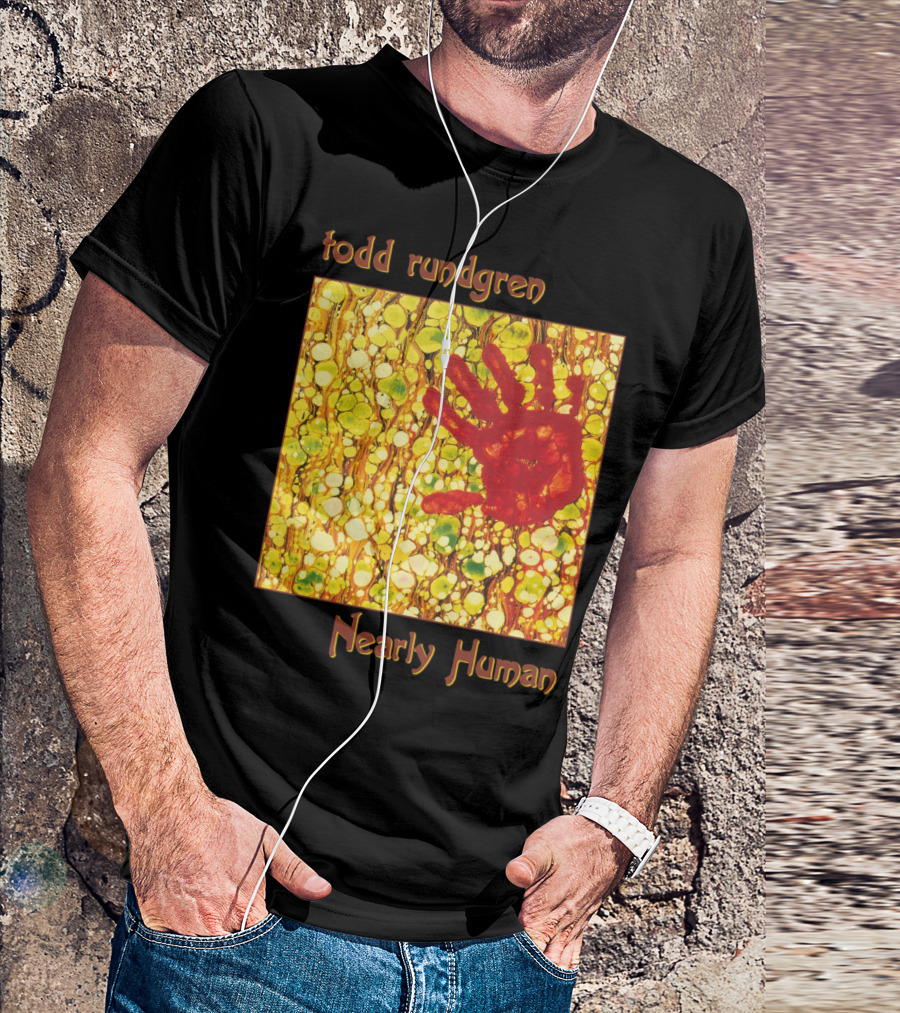 Todd Rundgren Nearly Human Handprint Cover T-Shirt