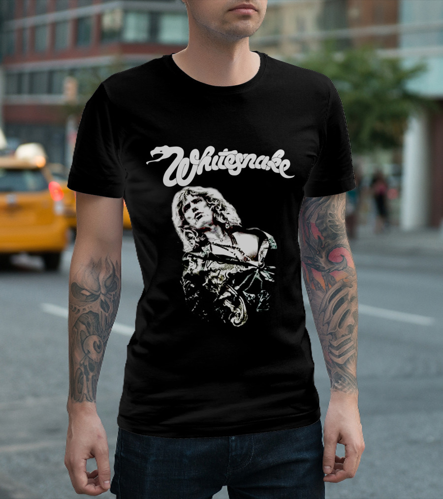 Whitesnake Logo With Image Of Rock Vocalist T-Shirt