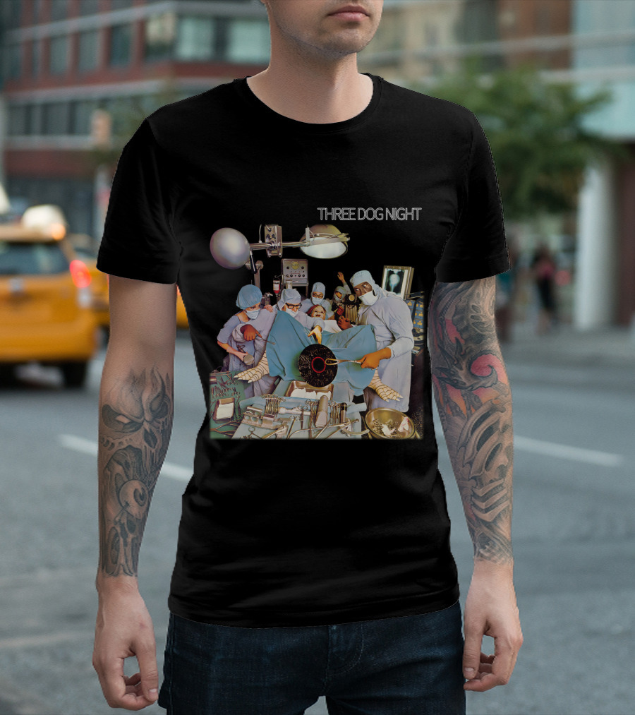 Three Dog Night Vinyl Surgery Operation Scene T-Shirt