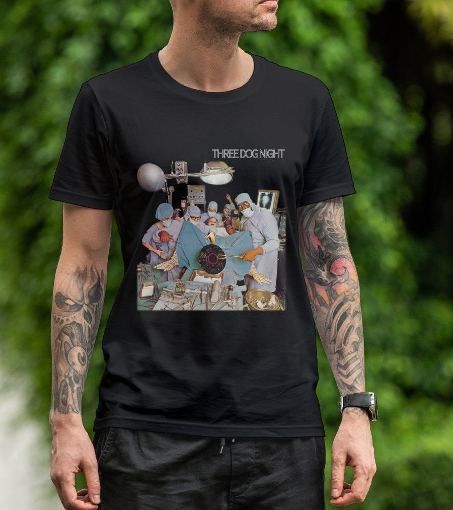 Three Dog Night Vinyl Surgery Operation Scene T-Shirt