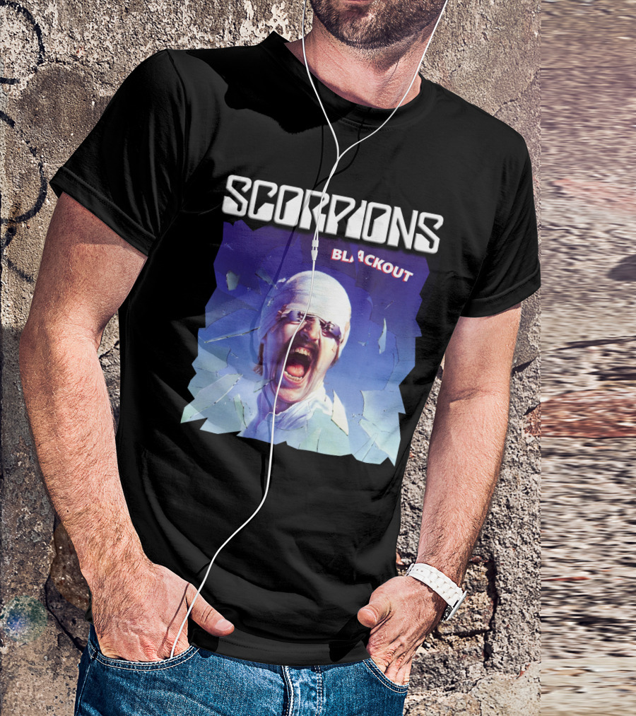 Scorpions Blackout Album Cover Art Legendary Rock Band T-Shirt