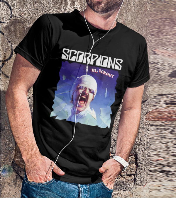 Scorpions Blackout Album Cover Art Legendary Rock Band T-Shirt