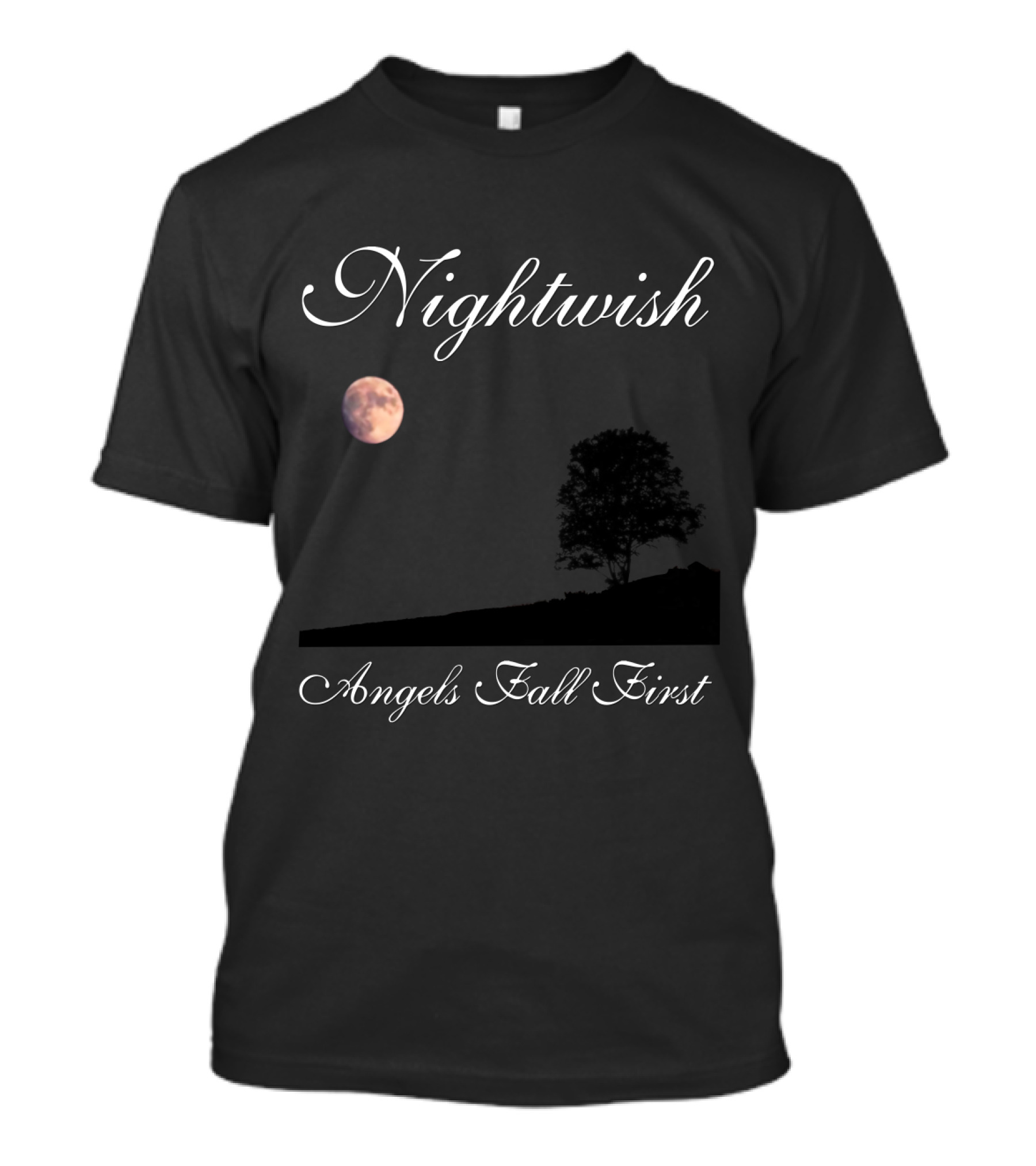 Nightwish Angels Fall First Moon And Tree Scene T-Shirt