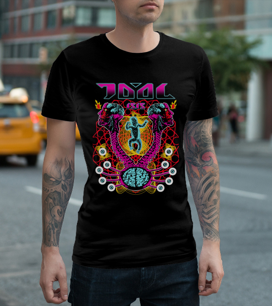 Tool Isis Surreal Brain And Skeleton Art T-Shirt