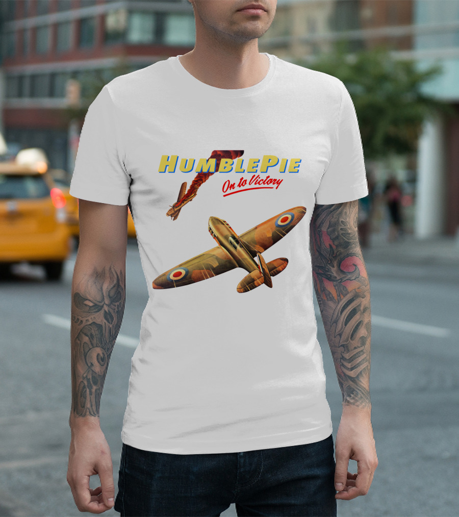 Humble Pie On To Victory Airplane Art Hbp-Ms T-Shirt