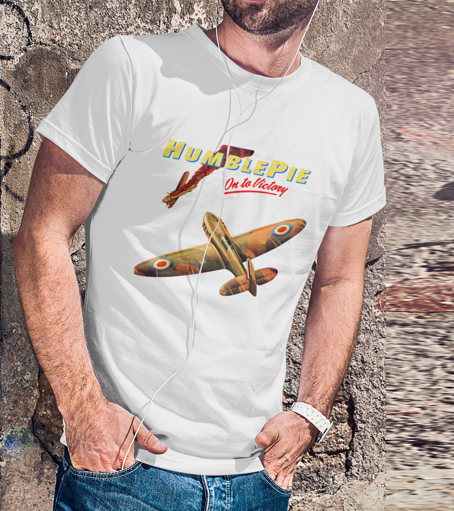 Humble Pie On To Victory Airplane Art Hbp-Ms T-Shirt