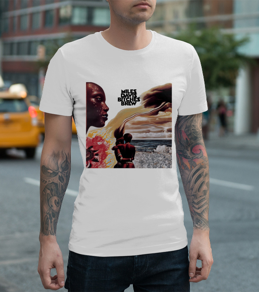 Miles Davis Bitches Brew Album Cover Art T-Shirt