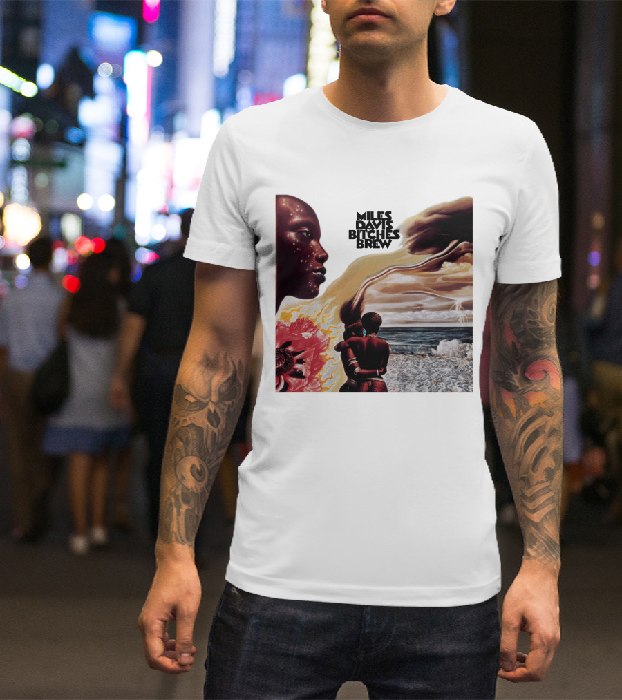 Miles Davis Bitches Brew Album Cover Art T-Shirt