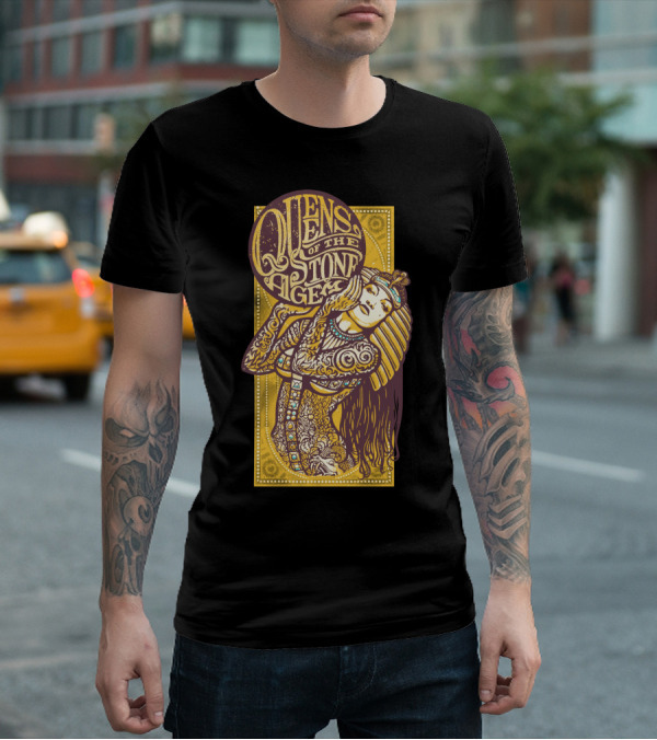 Queens Of The Stone Age Egyptian Tattoo Art T-Shirt