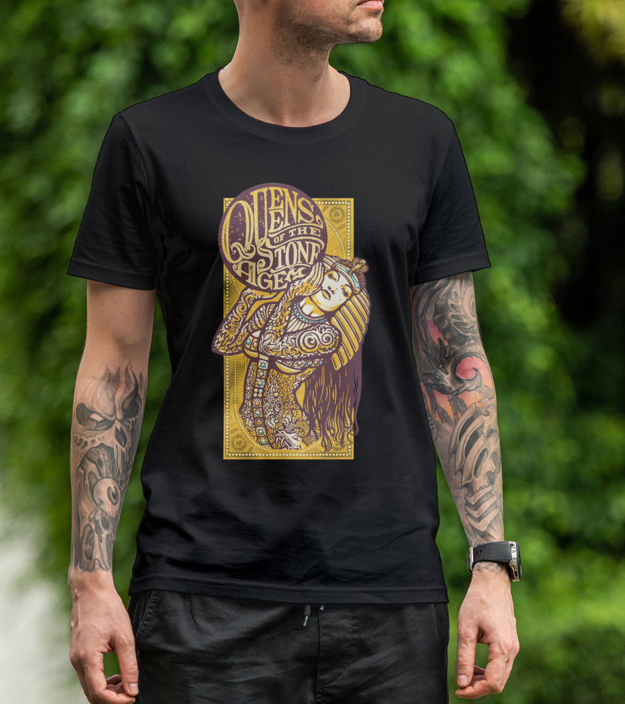 Queens Of The Stone Age Egyptian Tattoo Art T-Shirt