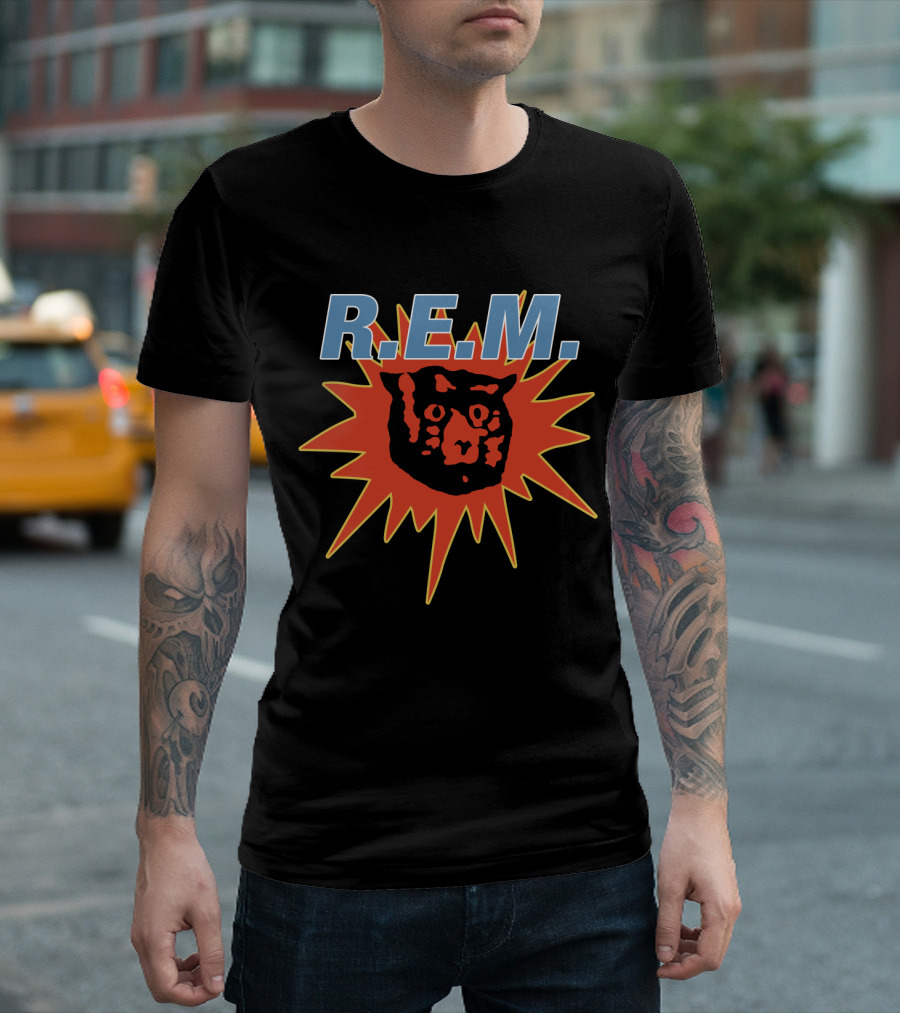 R.e.m. Bright Orange Lion Burst T-Shirt