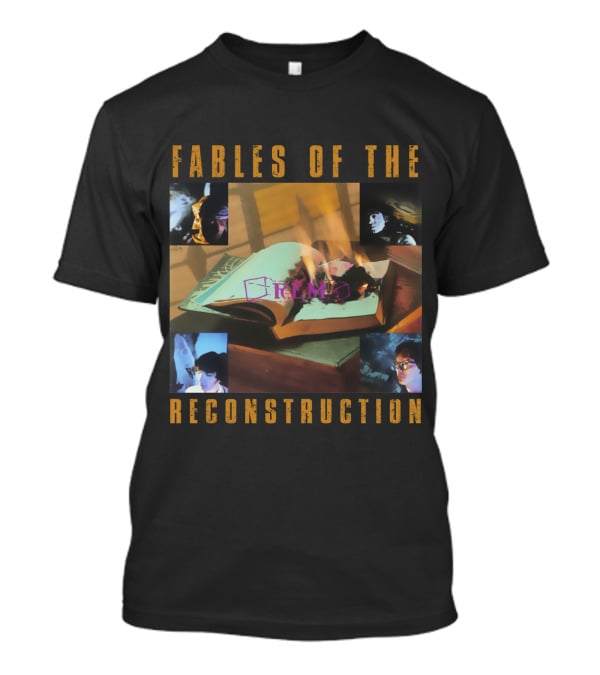 Fables Of The Reconstruction Rem-Ms Burning Book Collage T-Shirt