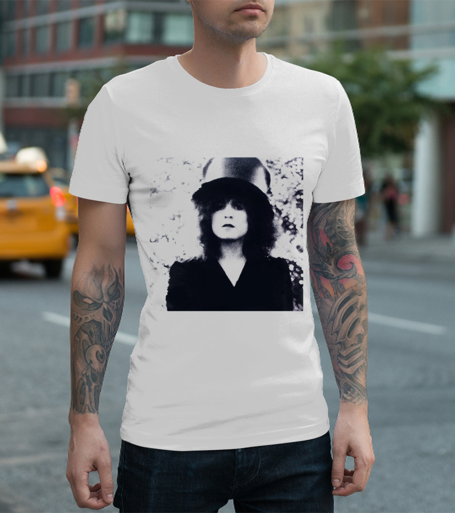 Marc Bolan Top Hat Monochrome Portrait Trx T-Shirt