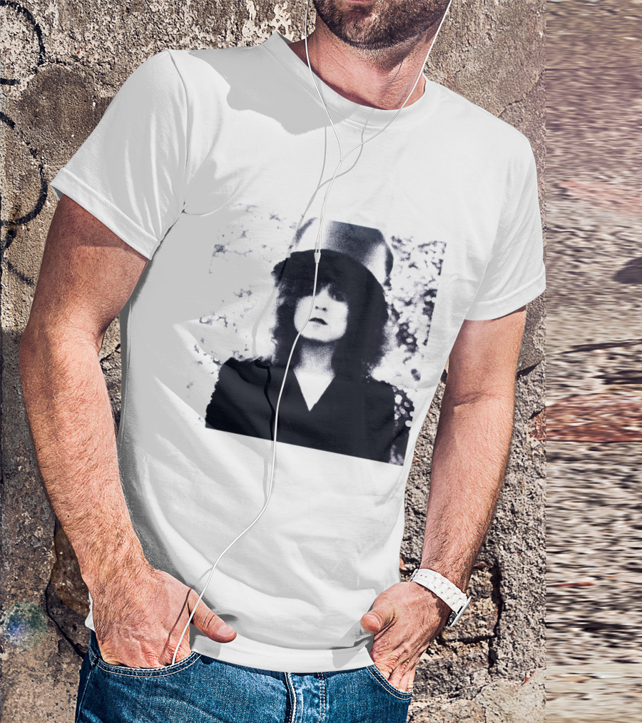 Marc Bolan Top Hat Monochrome Portrait Trx T-Shirt