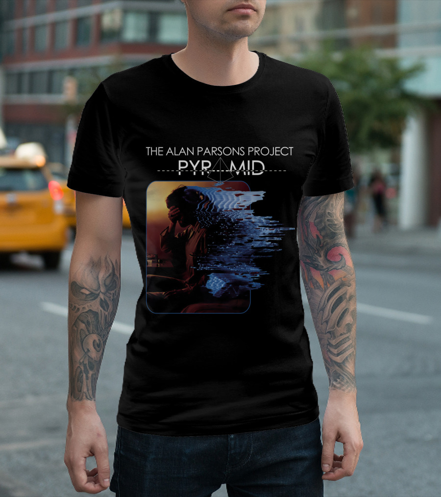The Alan Parsons Project Pyramid Album Distorted Reflection T-Shirt