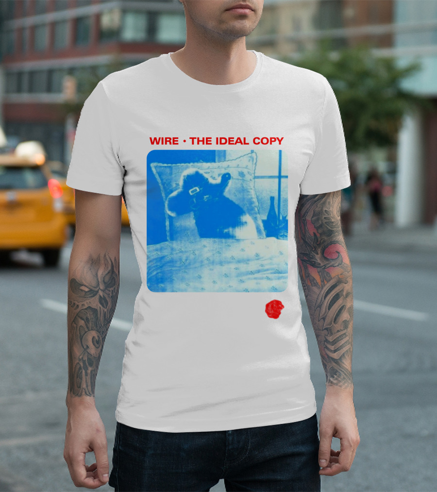 Wire The Ideal Copy Blue Dog On Pillow T-Shirt
