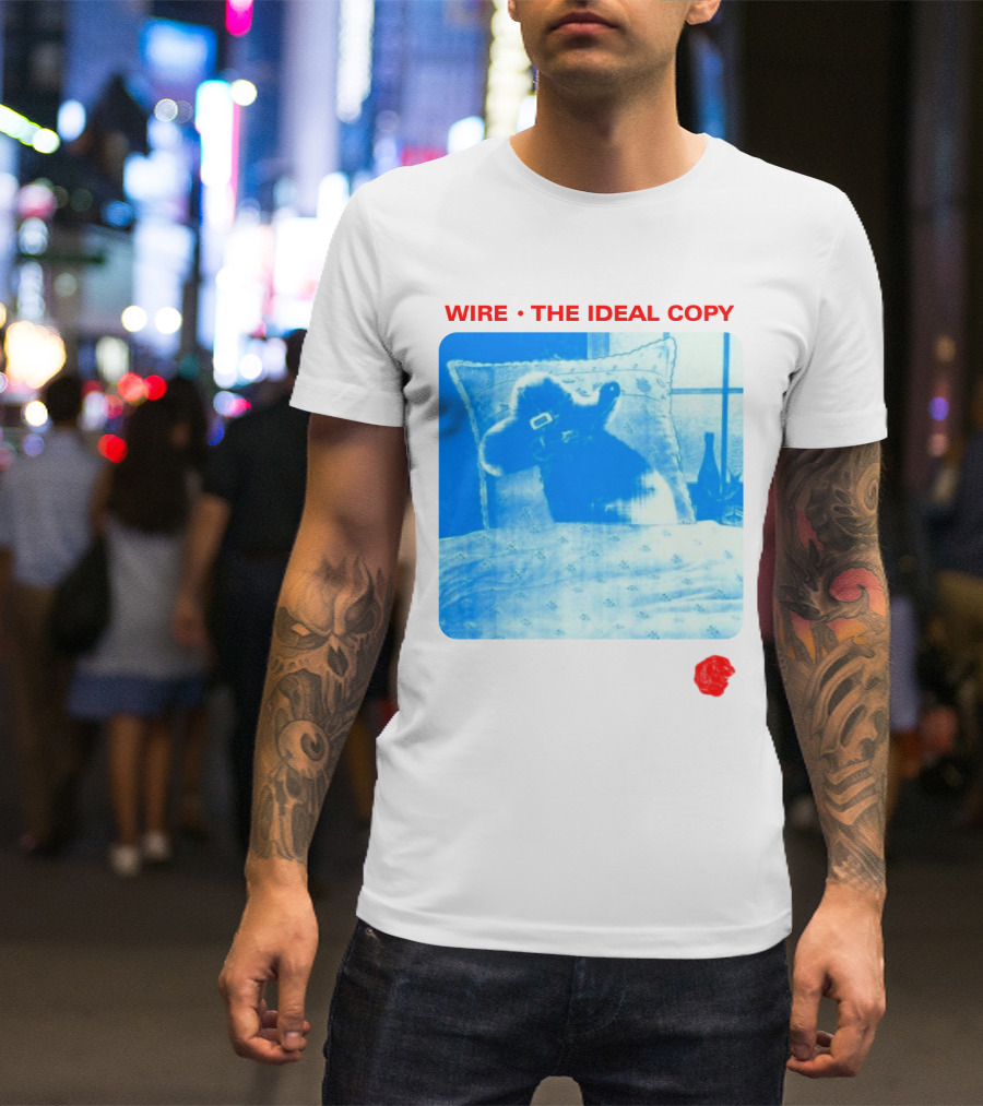 Wire The Ideal Copy Blue Dog On Pillow T-Shirt