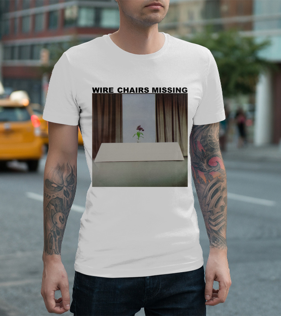 Wire Chairs Missing Orchid on Table Minimalist Room T-Shirt