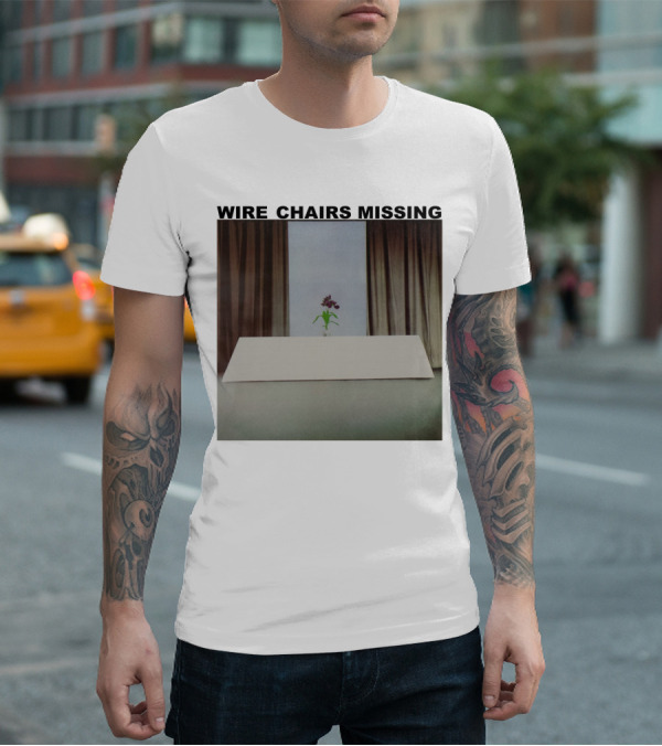 Wire Chairs Missing Orchid On Table Minimalist Room T-Shirt