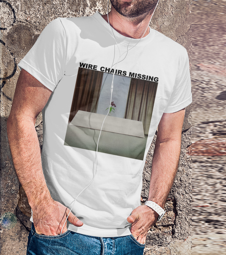 Wire Chairs Missing Orchid On Table Minimalist Room T-Shirt