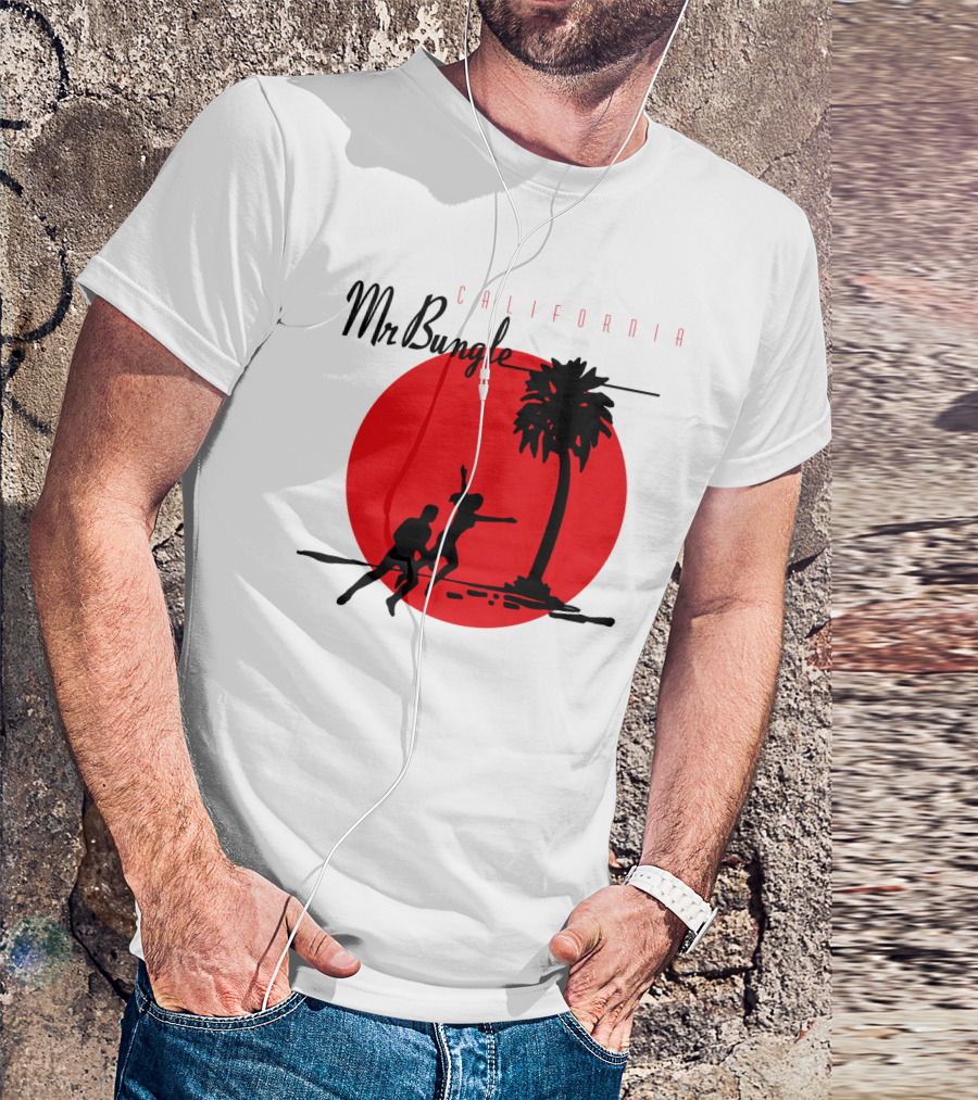 Mr Bungle California Palm Silhouette Red Sun T-Shirt