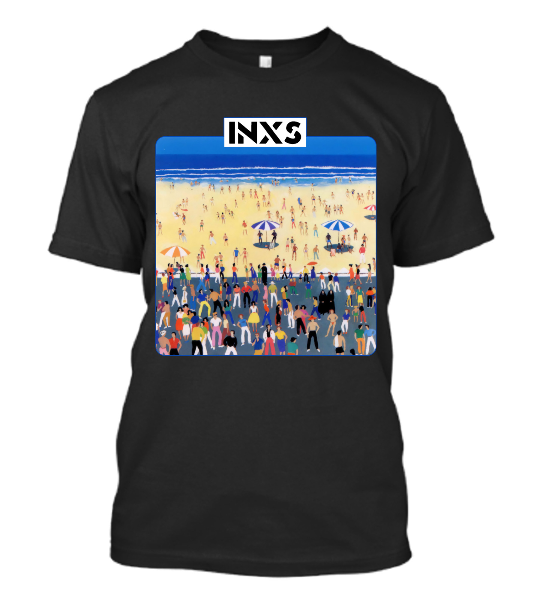 INXS Bondi Beach Crowd T-Shirt