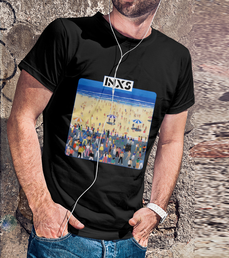 INXS Bondi Beach Crowd T-Shirt