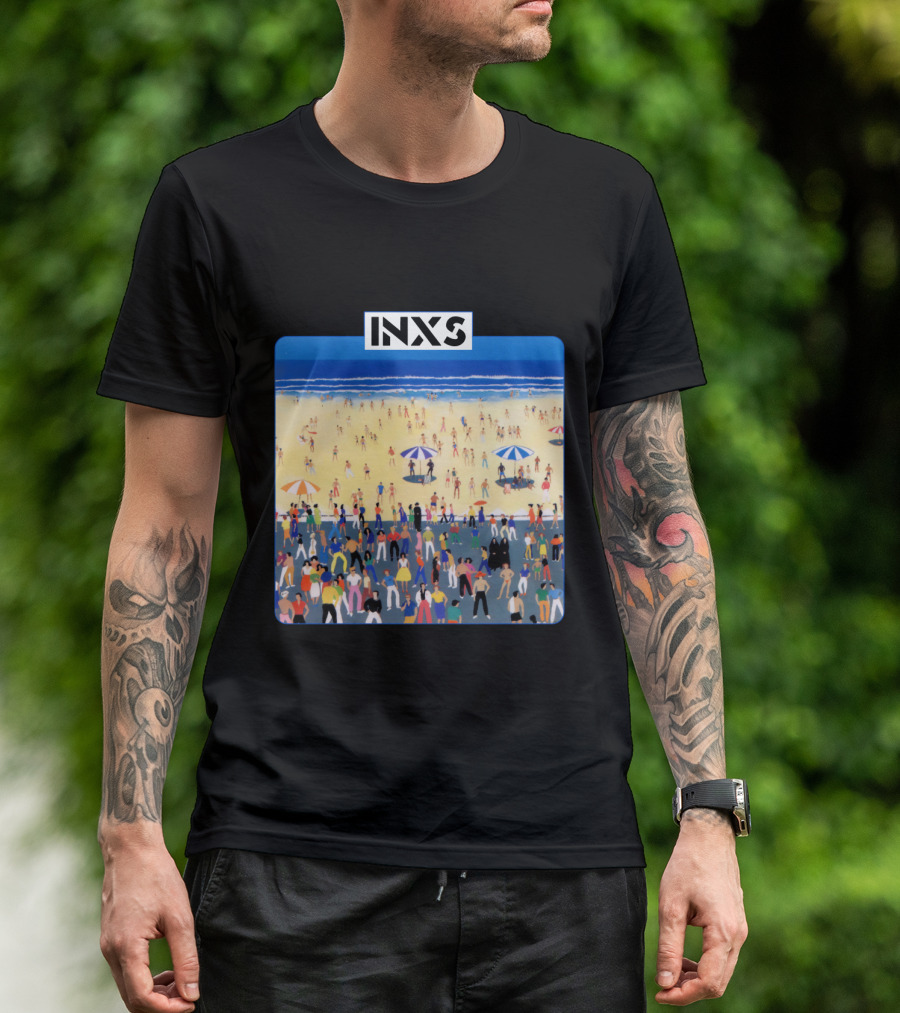 INXS Bondi Beach Crowd T-Shirt