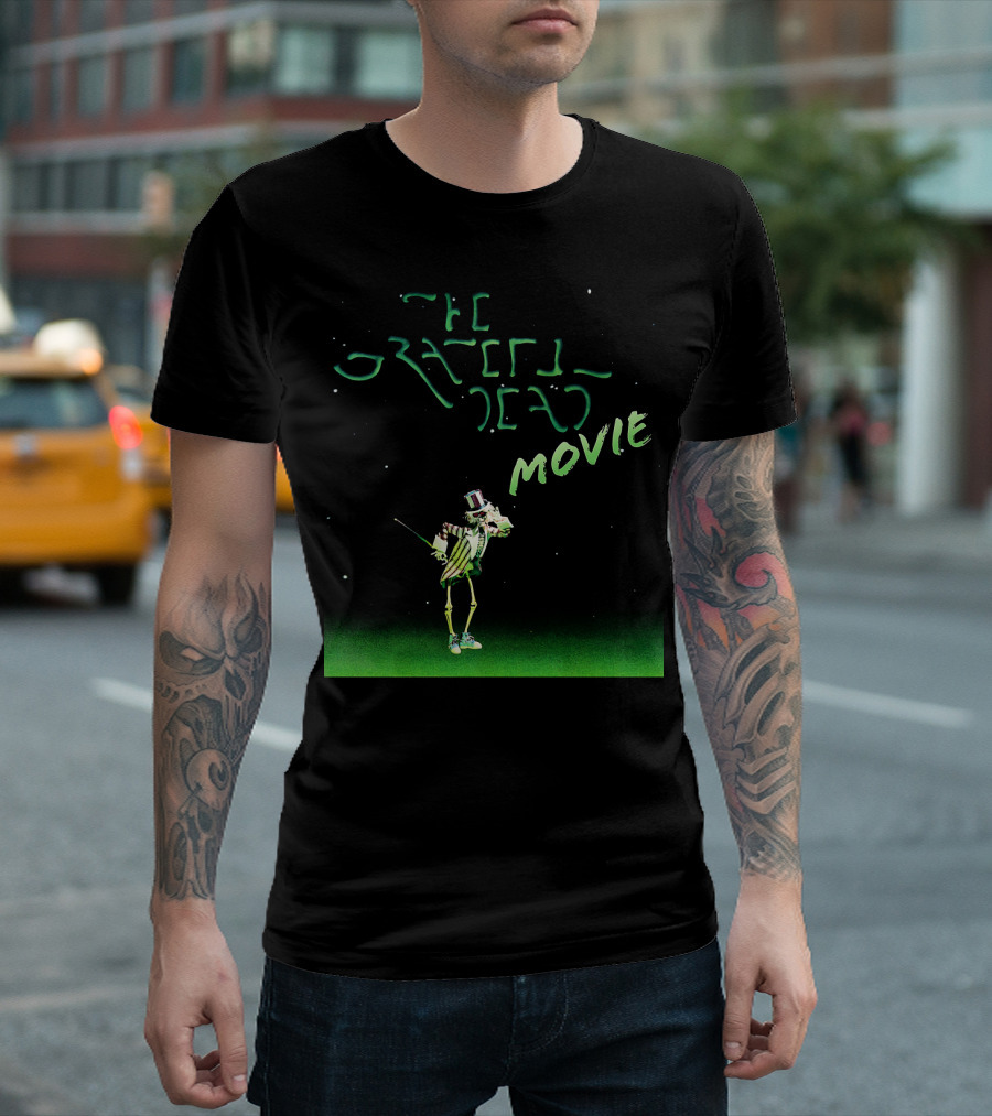 The Grateful Dead Movie Skeleton With Top Hat And Cane T-Shirt