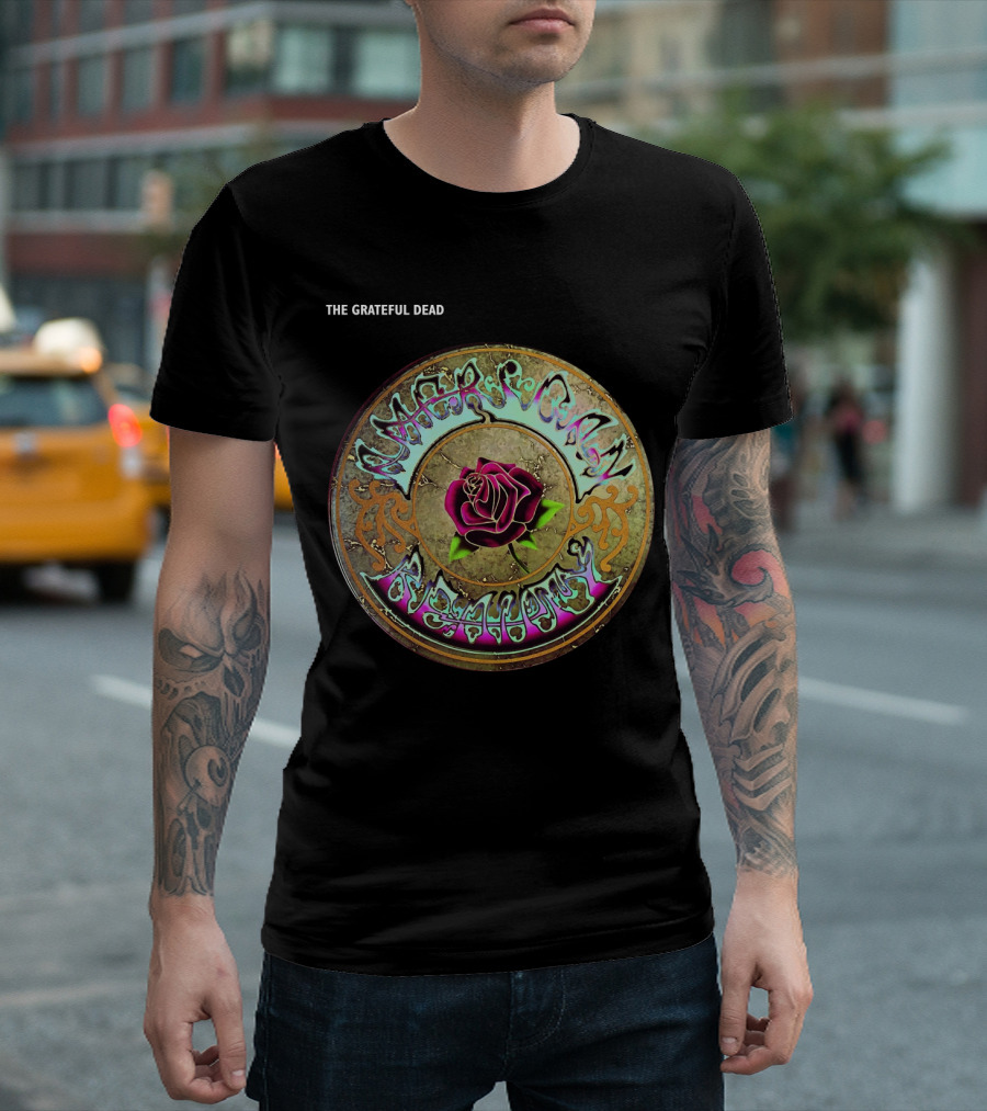 The Grateful Dead American Beauty Rose Circle T-Shirt