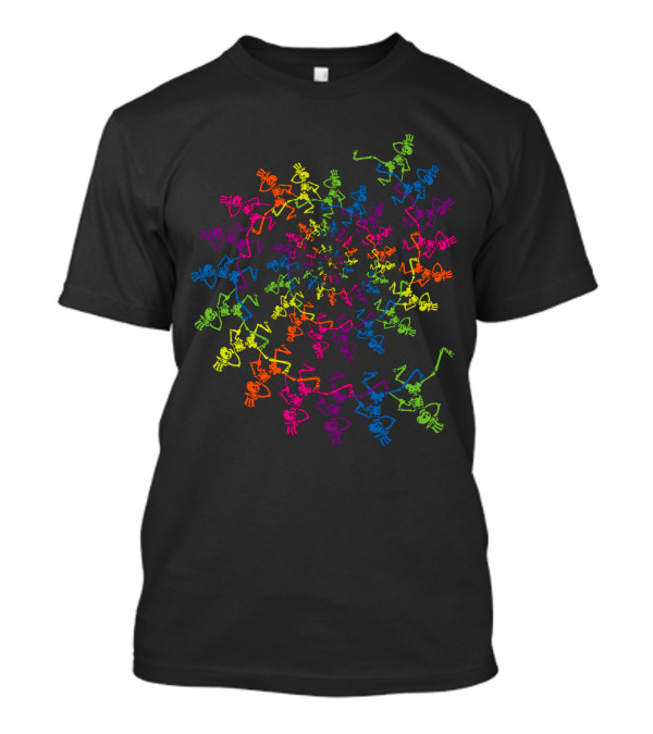 Grateful Dead Dancing Skeleton Spiral T-Shirt